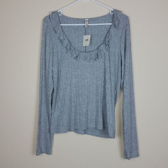 Intimately Free People Baby Jane Gray Top - Picture 2 of 6
